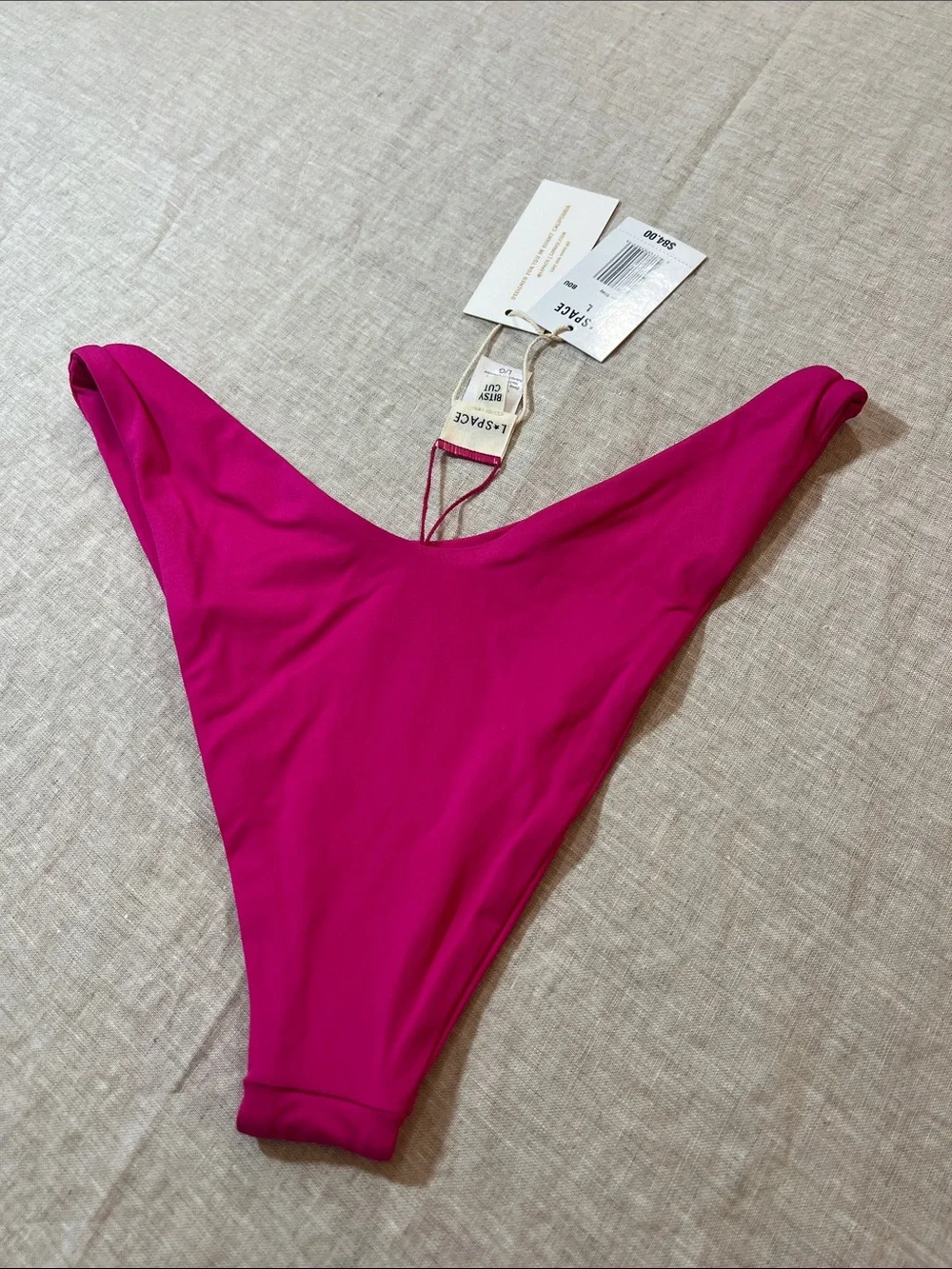 l*space Cabana Bitsy Hot Pink Bikini Bottom. Size L. NWT